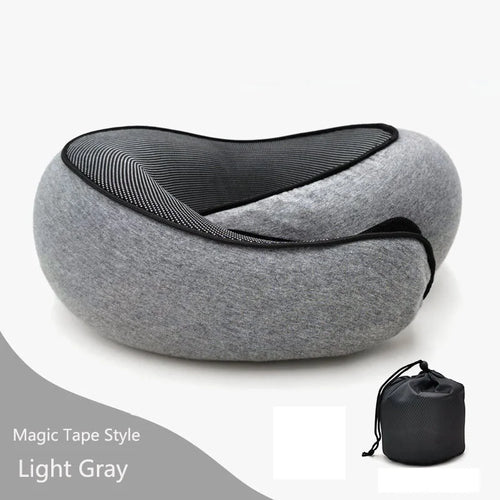 Travel Neck Pillow Memory Foam U-shaped Pillow Snail Style Travel Neck