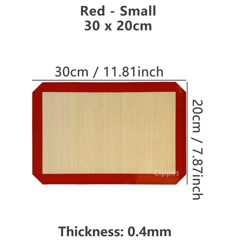 1PC Silicone Baking Mat for Oven, Thin 0.4mm, Reusable Non Stick Heat