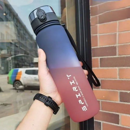 500ML/1000ML Large Capacity Sports Water Bottle Motivational Leak