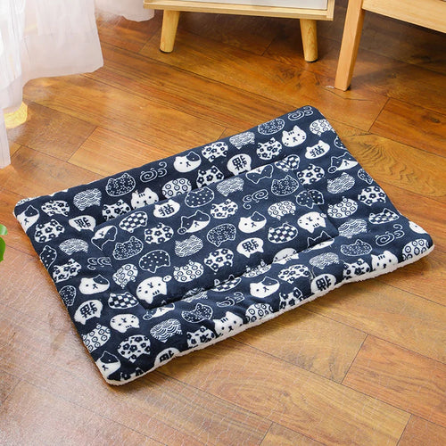 Cute Small Dog Mat Double-sided Use Winter Warm Medium Cat Sofa