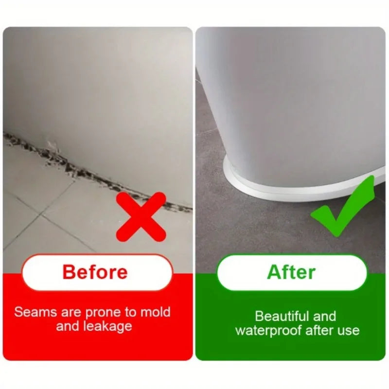 1pc Bathroom Waterproof Wall Stickers Sealing Tapes PVC Adhesive