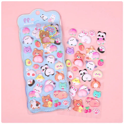 Cute Bunny Stereo Foam Stickers Self-Adhesive Stickers for