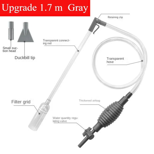 Aquarium Siphon Vacuum Cleaner Tool Set for Large Fish Tank