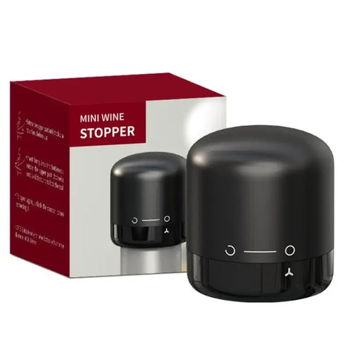 1pc Black Domestic Kitchen Sealing Red Wine Bottles Stoppers Mini