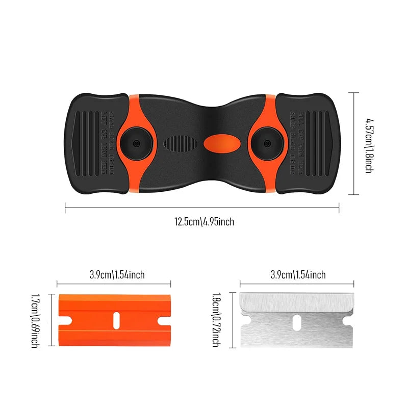 Plastic /Metal Razor Blade Scraper Edge Removal Tool with Blade Label