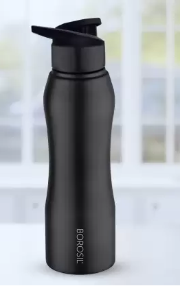 Grip N Sip Water Bottle for School 1000 ml Bottle (Pack of 1, Black,