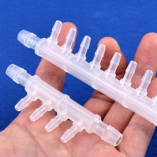 2pcs 4/6/8/10-Ways Air Hose Connector Aquarium Pump Barbed Quick Connect Joint for Garden Irrigation Watering System