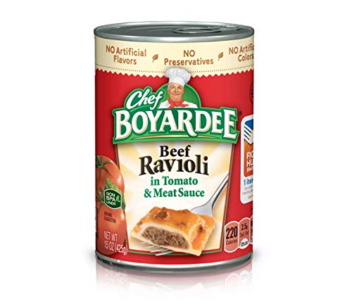 Chef Boyardee Beef Ravioli, Microwave Pasta, Canned Food, 15 oz.