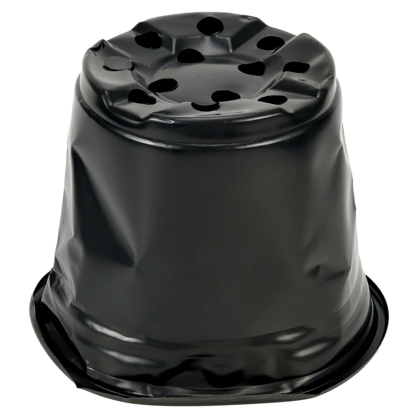 Black Plastic Flower Pot Designed for Aloe Vera Bonsai Orchid Pothos Snake Plant Succulent Herbs Mint Tulip and Daisy Plants