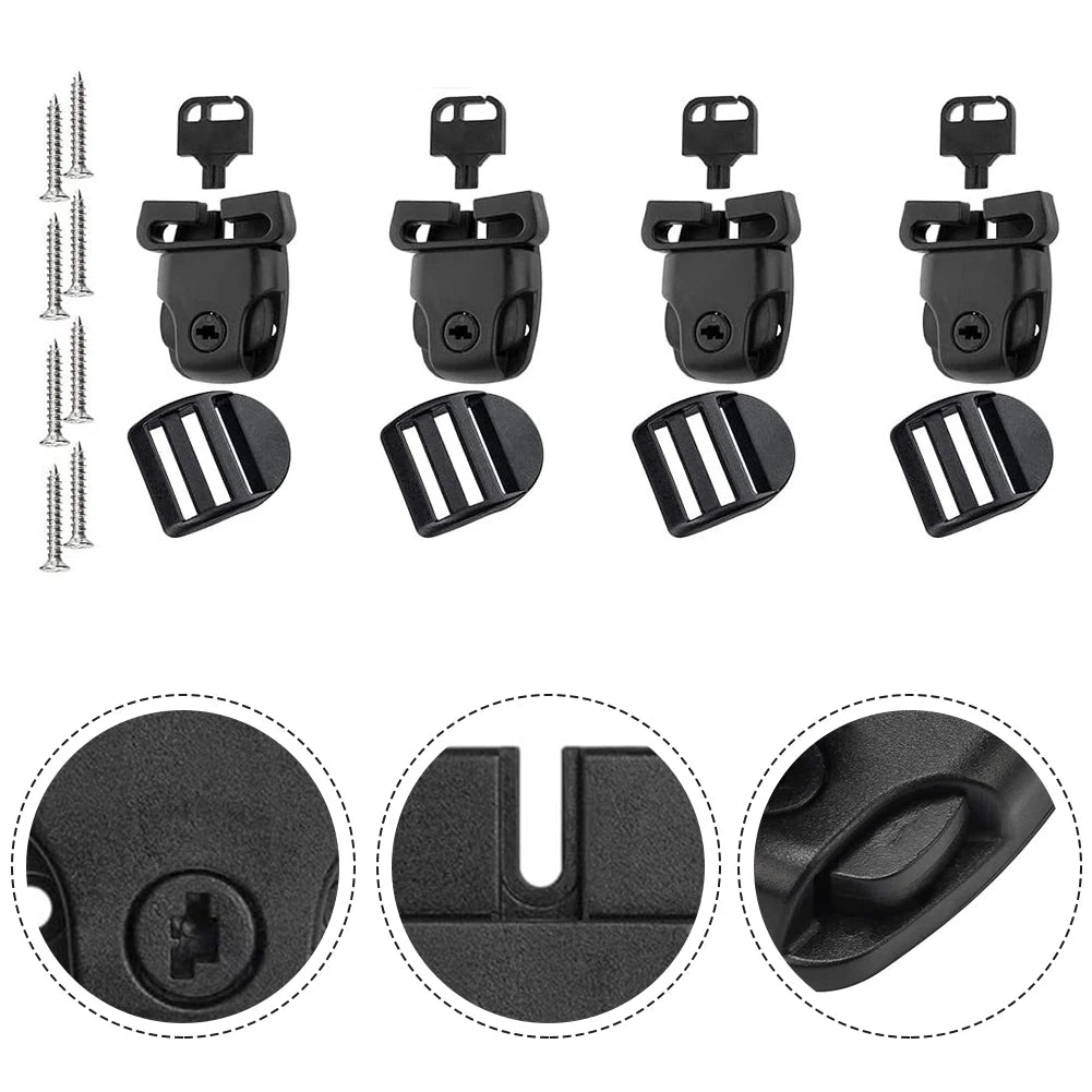 1 Pcs Spa Cover Latches Premium Plastic Material Self Tapping Screws Slides Spa Cover Latches Best Price Black