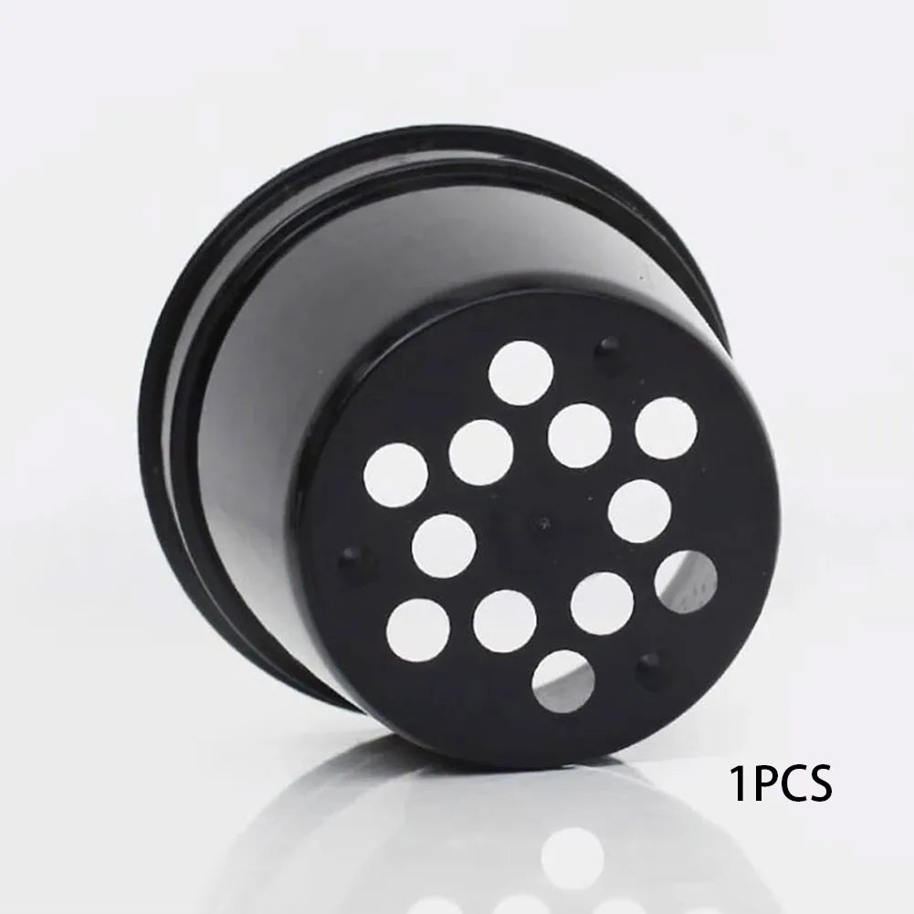 1PC Flowerpot Plastic Black Plant Pot Bottom Hollow Nursery Pot SeedPlant Containers Flower Pot Garden Supplies
