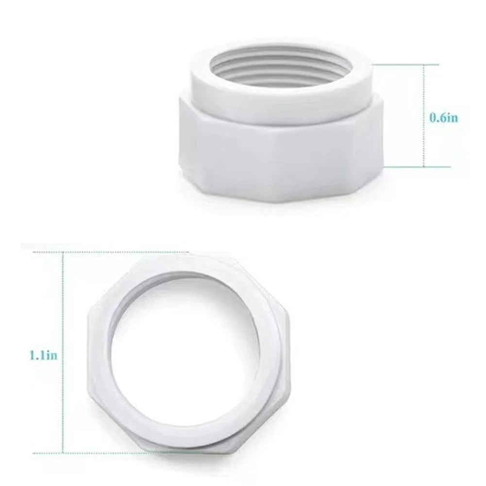 Hex Head Design Inlet Hose Connector Screw Nut Compatible with For Polaris 65 165 180 280 360 380 Cleaners Set of 12