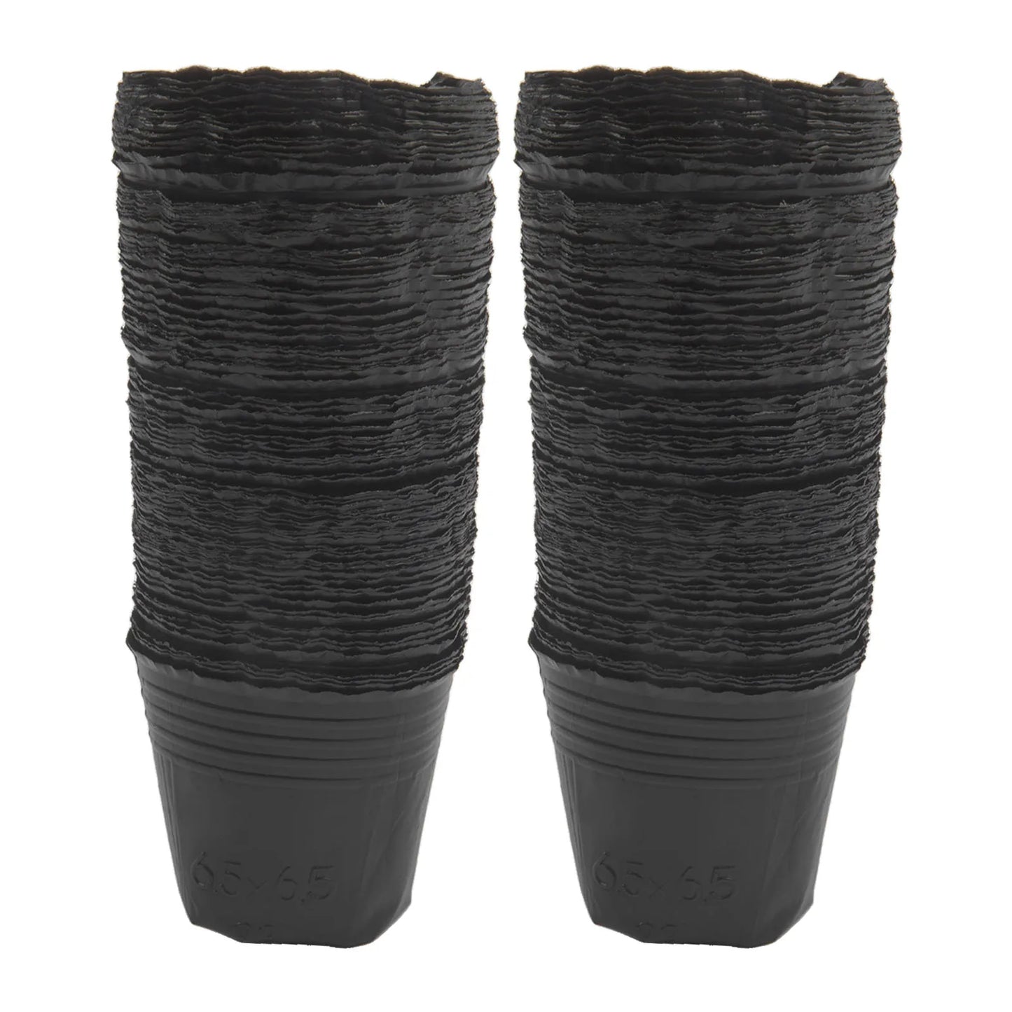 100 Piece Plastic Pot Set for Home Gardeners with Hollow Base Drainage and Breathable for Root Health Maintenance