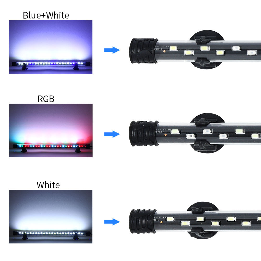 90-260v Aquarium Light Led Waterproof Fish Tank Clip Light Underwater