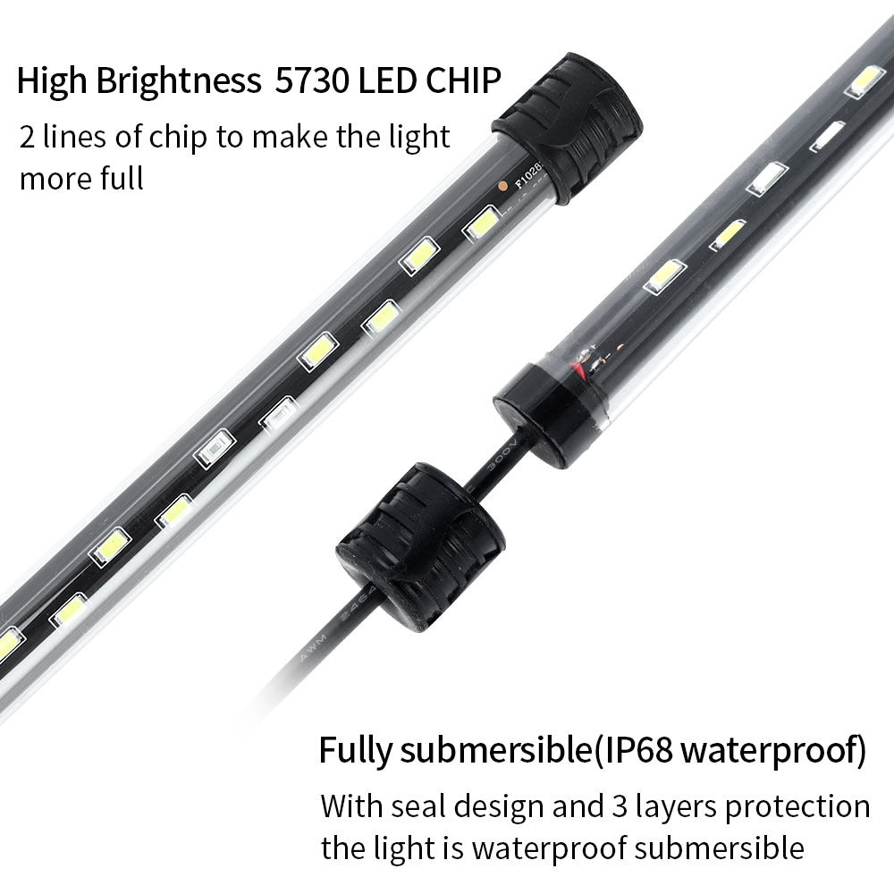 90-260v Aquarium Light Led Waterproof Fish Tank Clip Light Underwater