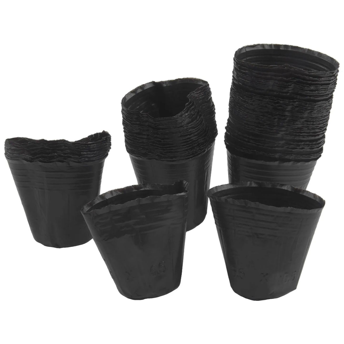 100 Pack Garden Pots for Transplanting and Cultivation with Breathable Material and Drainage Support for Root System Development