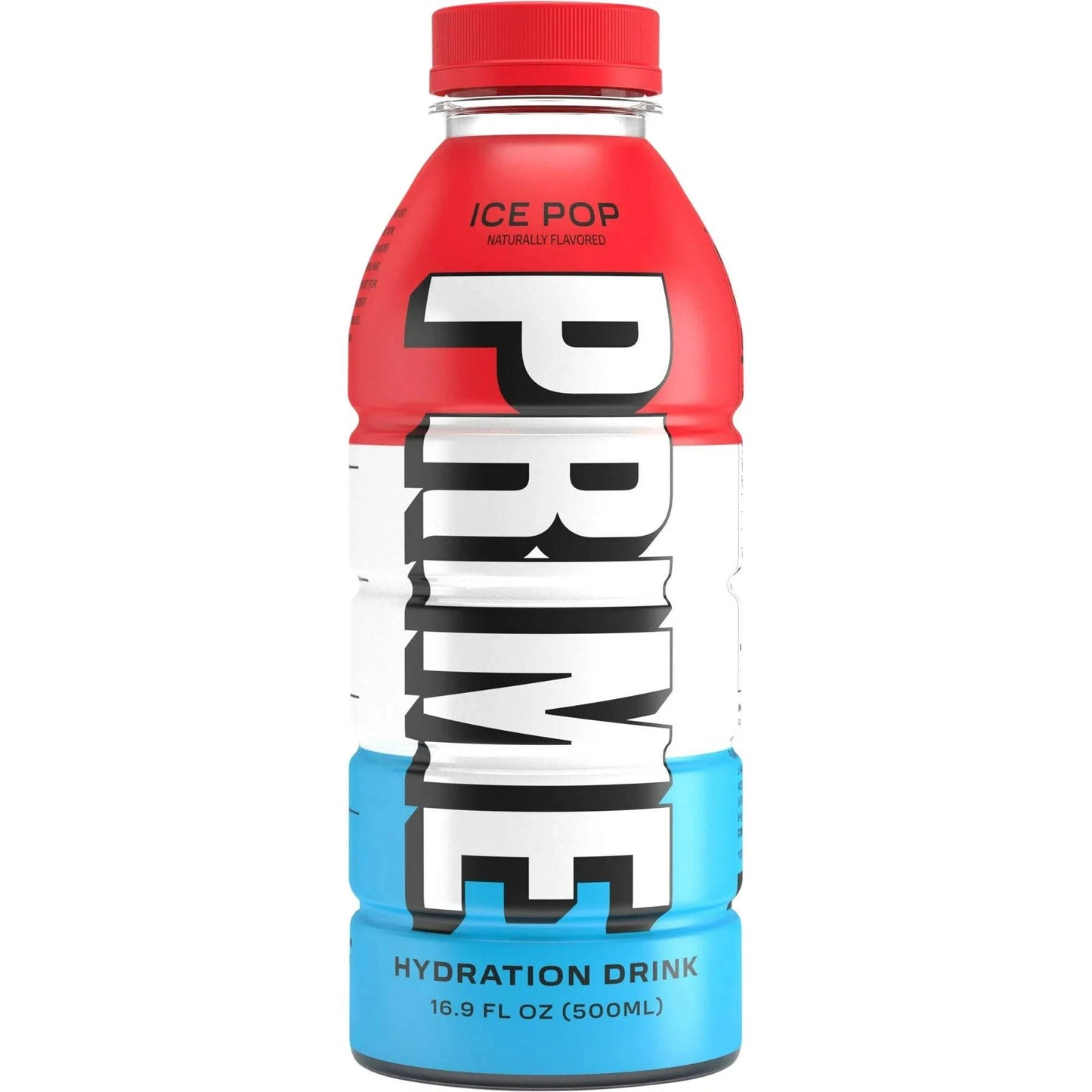 Prime Hydration Drink Ice Pop 16.9 fl oz, Single Plastic Bottle