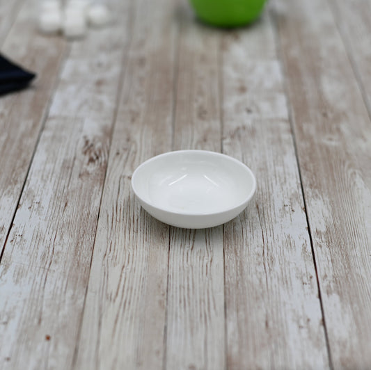 Round Porcelain White Soy Dish 3" inch | 7.5 Cm