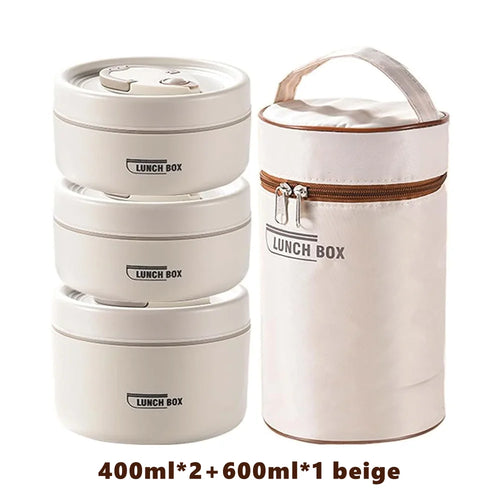 Portable Insulated Food Lunch Container Set with Thermal Lunch Box 3