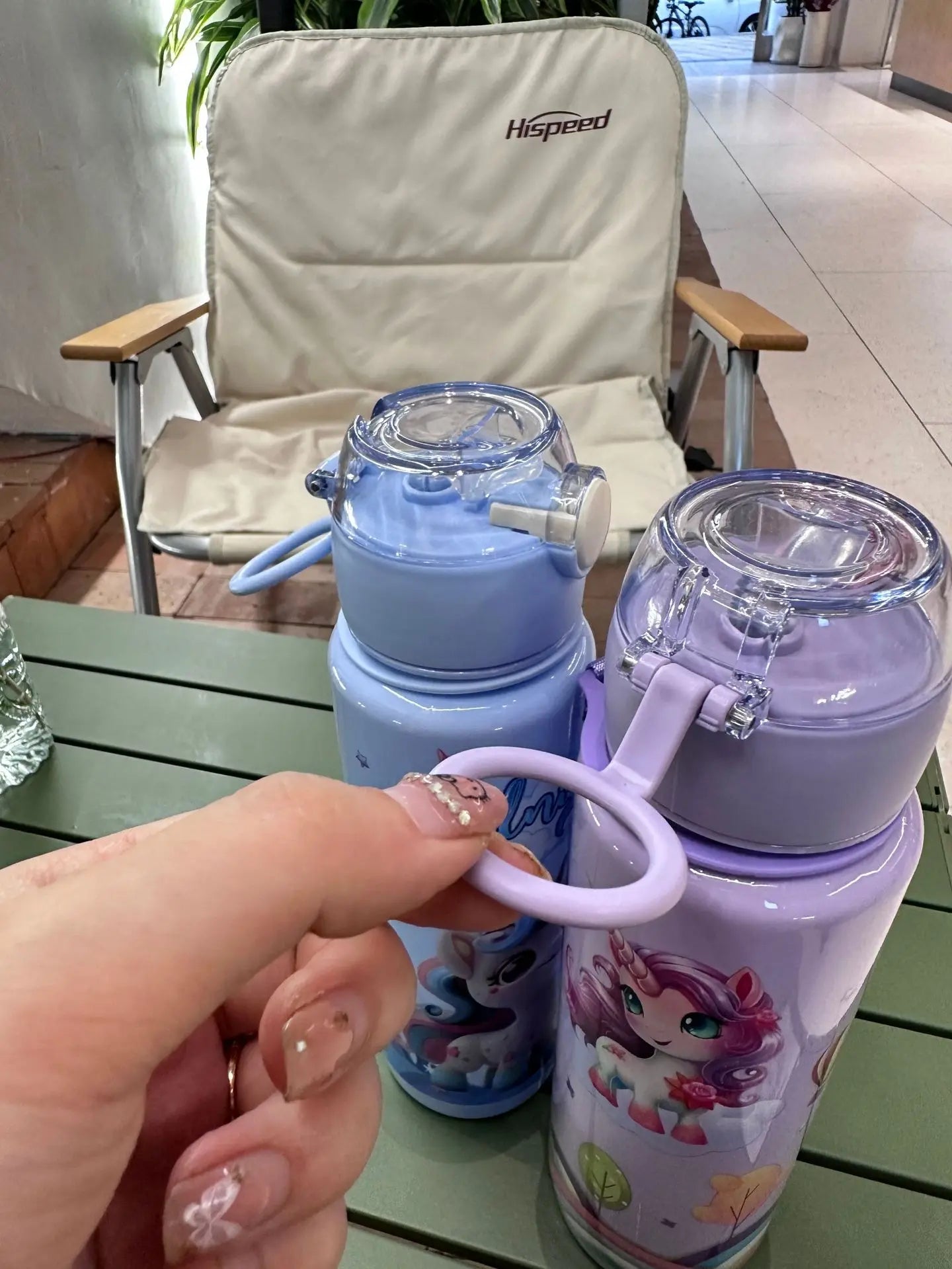 700ml Cute & Durable Cartoon Space Cup with Hand-held Ring BPA-Free