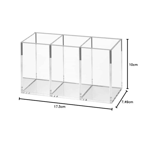 Transparent Makeup Brush Organizer, Makeup Storage Tray, Bathroom