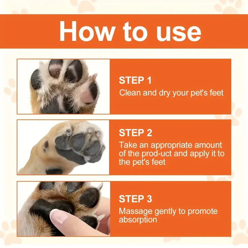Pet Paw Cream - Honey and Anti-Badic Acid Formula - Soothes Cracked