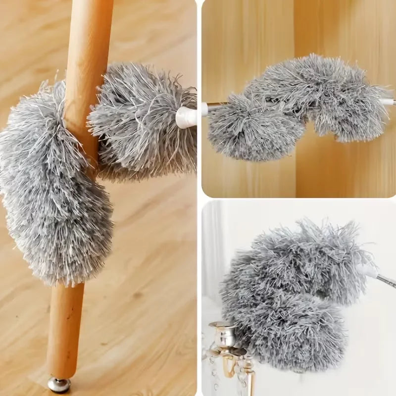 Extendable Microfiber Duster Wand, 284cm/112in - Flexible, Retractable
