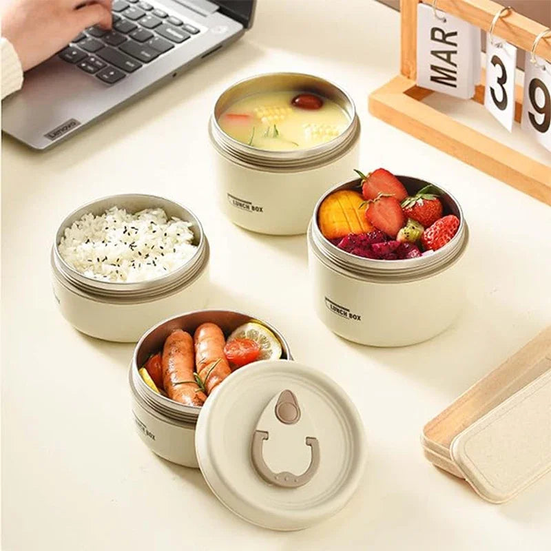 Portable Insulated Food Lunch Container Set with Thermal Lunch Box 3