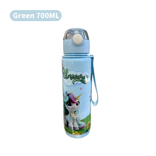 700ml Cute & Durable Cartoon Space Cup with Hand-held Ring BPA-Free