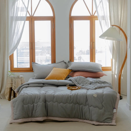 2025 new Japanese polyester cotton quilted summer quilt skin-friendly