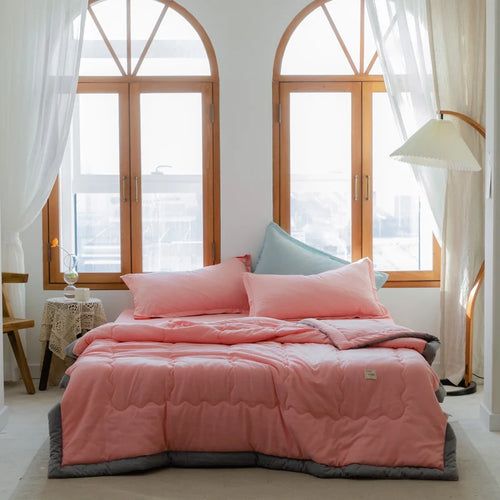 2025 new Japanese polyester cotton quilted summer quilt skin-friendly