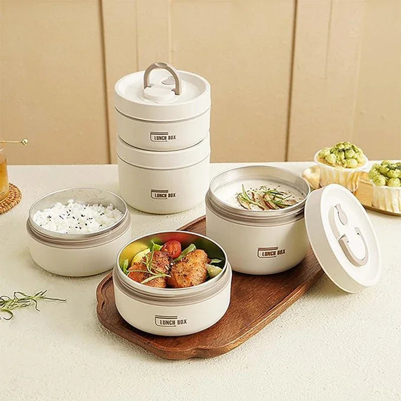 Portable Insulated Food Lunch Container Set with Thermal Lunch Box 3