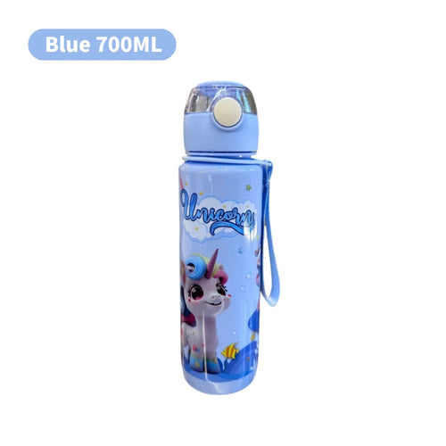 700ml Cute & Durable Cartoon Space Cup with Hand-held Ring BPA-Free