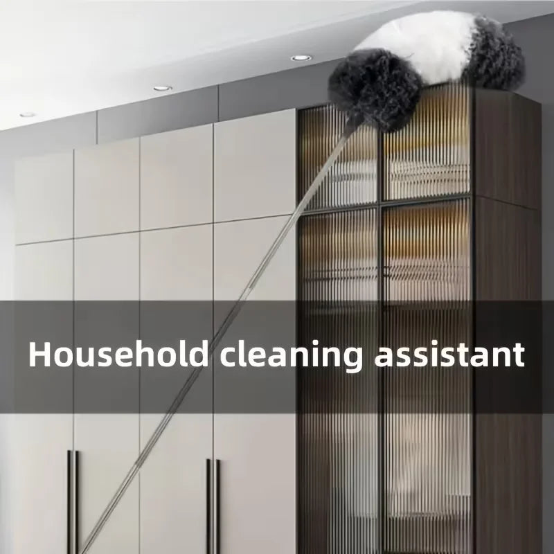 Extendable Microfiber Duster Wand, 284cm/112in - Flexible, Retractable