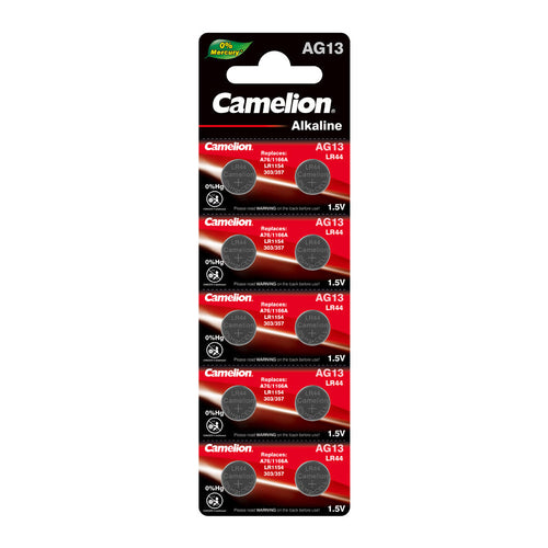 Camelion AG13 / G13 / LR44 / A76 / SR44W / GP76A / 357 1.5V Alkaline