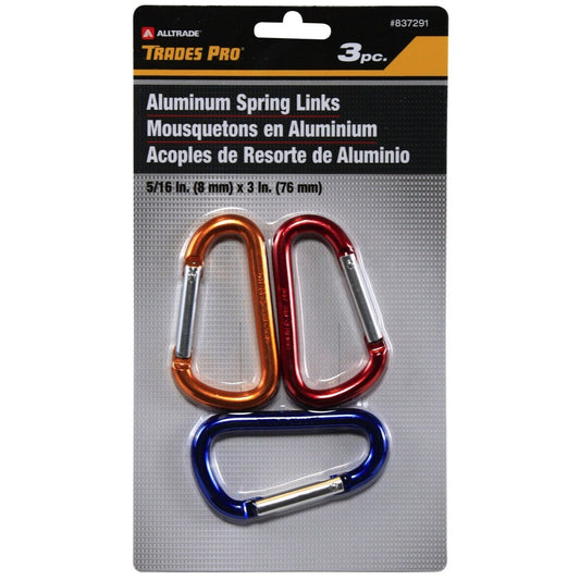 TradesPro 3 Pc Aluminum Spring Links - 837291