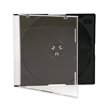 Generic CDSS-B-1 5.2 mm CD & DVD Slimline Jewel Case, Black