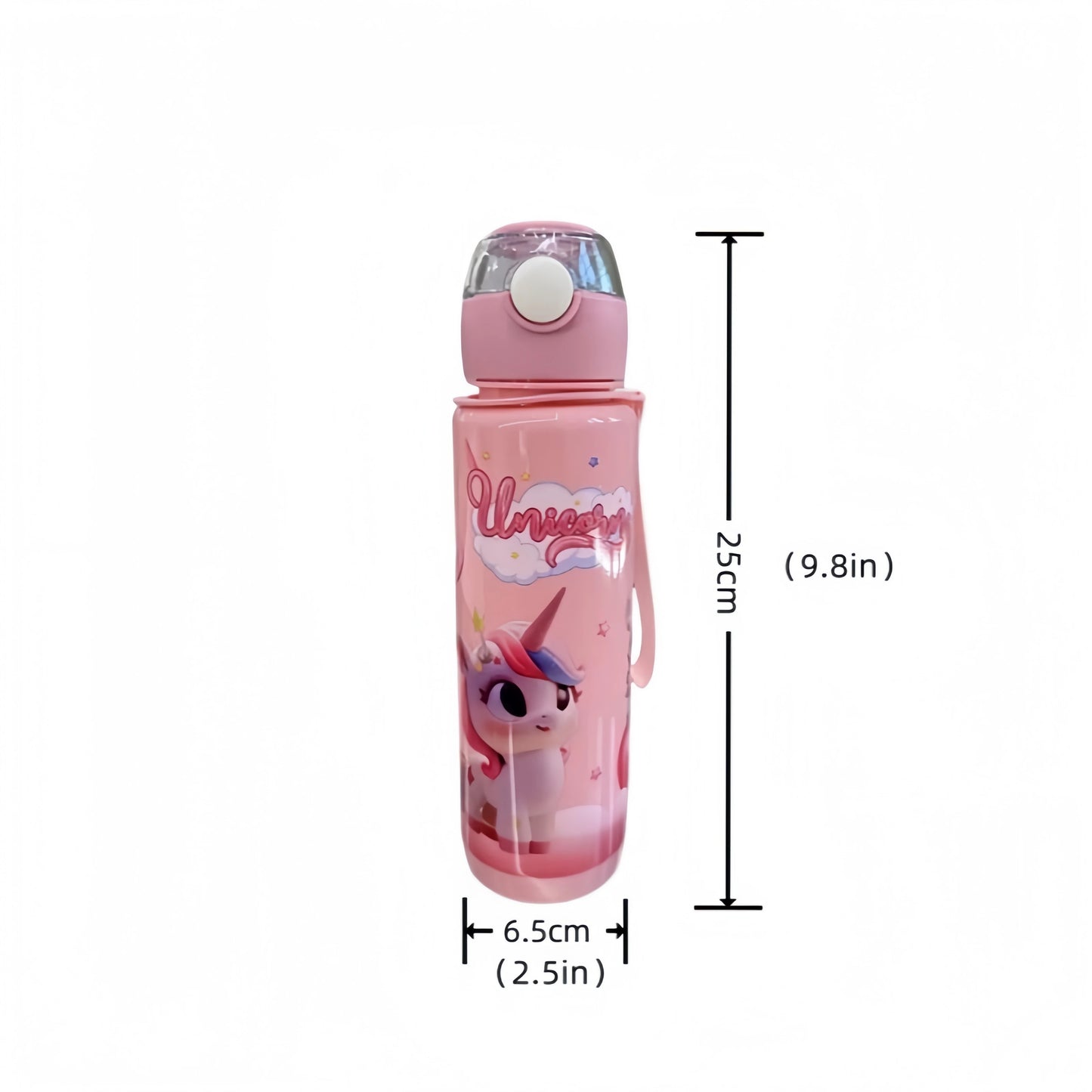 700ml Cute & Durable Cartoon Space Cup with Hand-held Ring BPA-Free