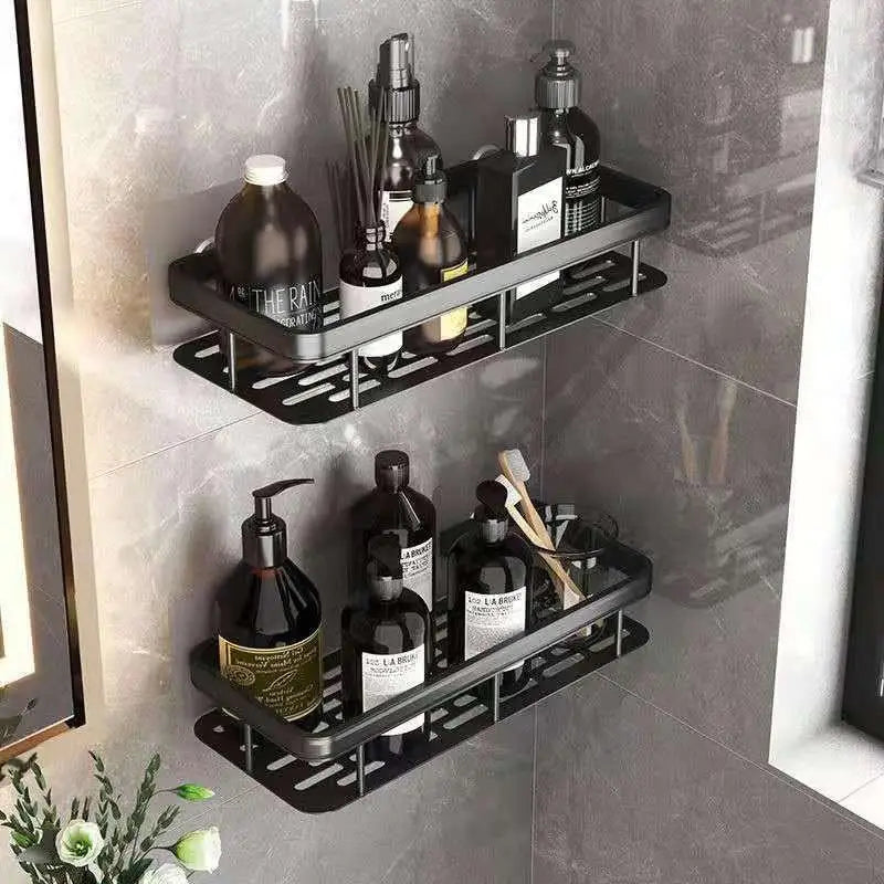 Wall Hanging Corner Rectangular Rack Bathroom Shelf Towel Rack Shelves