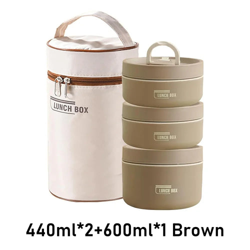 Portable Insulated Food Lunch Container Set with Thermal Lunch Box 3