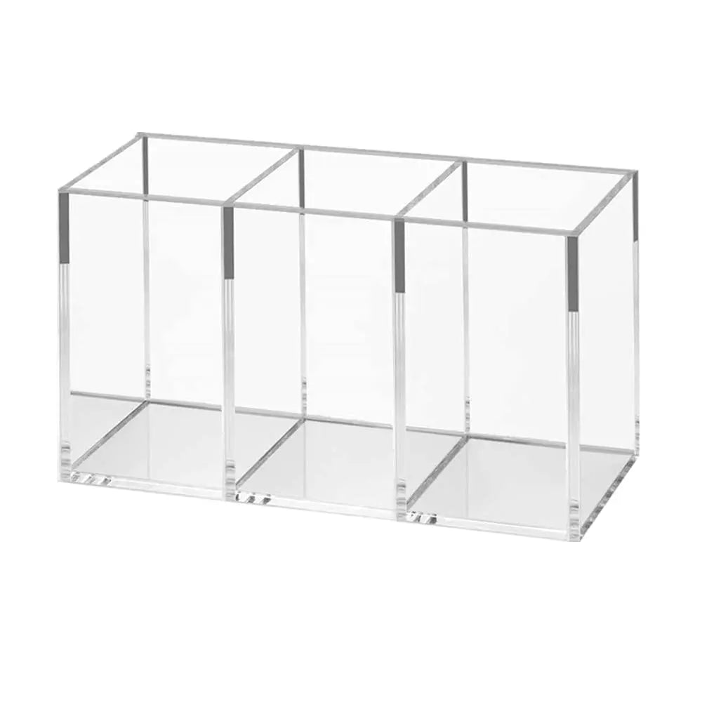 Transparent Makeup Brush Organizer, Makeup Storage Tray, Bathroom
