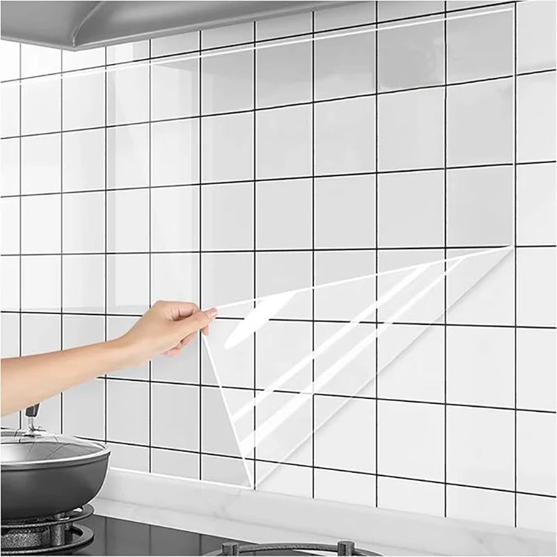 45cm Transparent Electrostatic Adsorption Protective Film for Kitchens