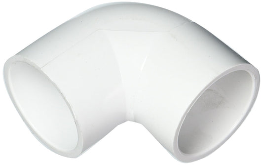 Lasco 406-015 1.5 in. 90 degree PVC Elbow Slip - 25 Per Pack