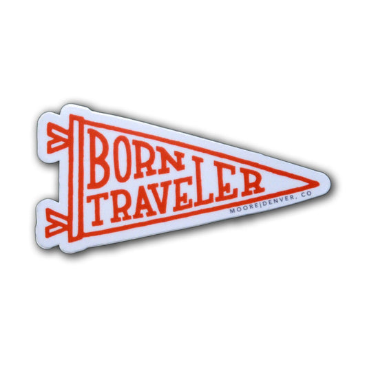 Born Traveler Sticker