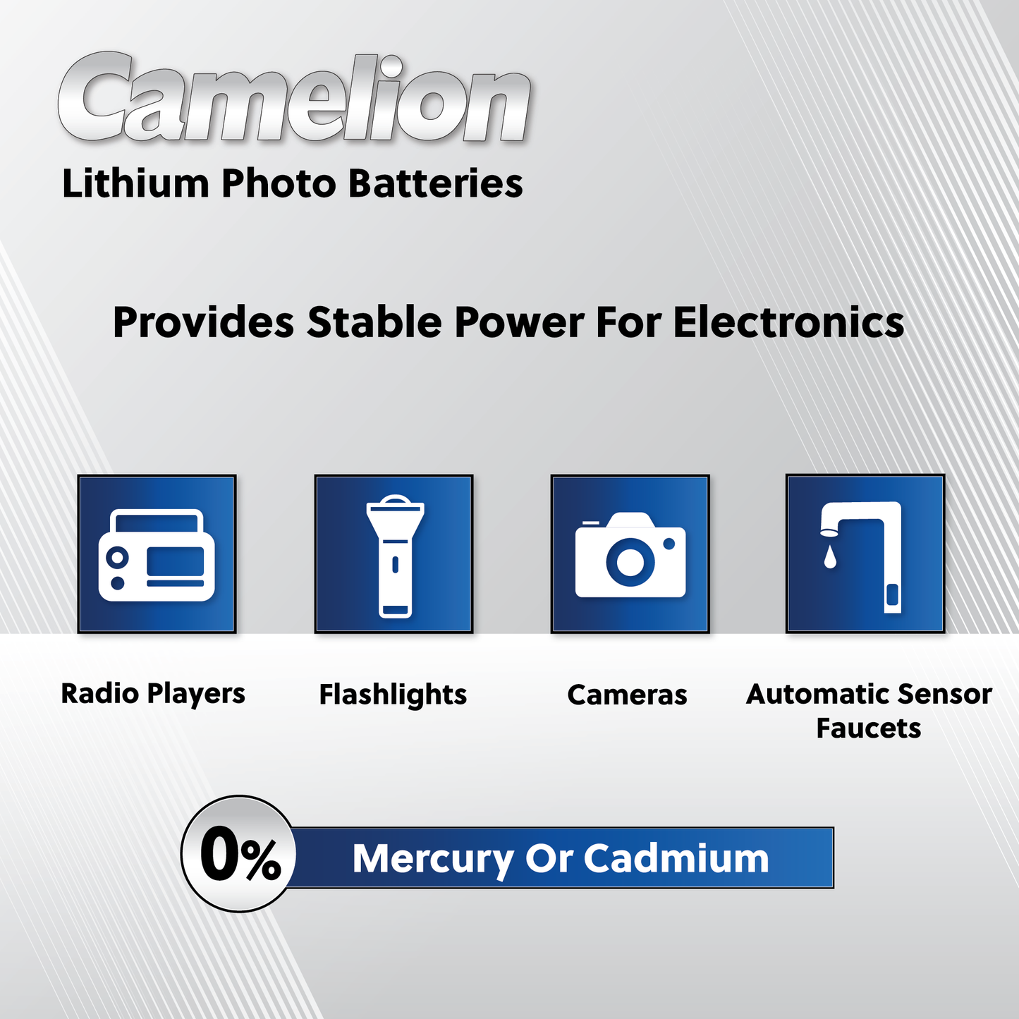 Camelion CR2 3V Lithium Primary - Non Rechargeable