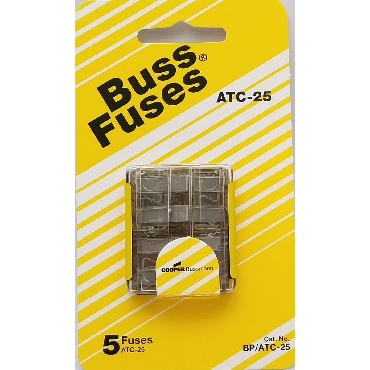 Barjan 058BPATC25 25A Blade Fuse, 4 per Card