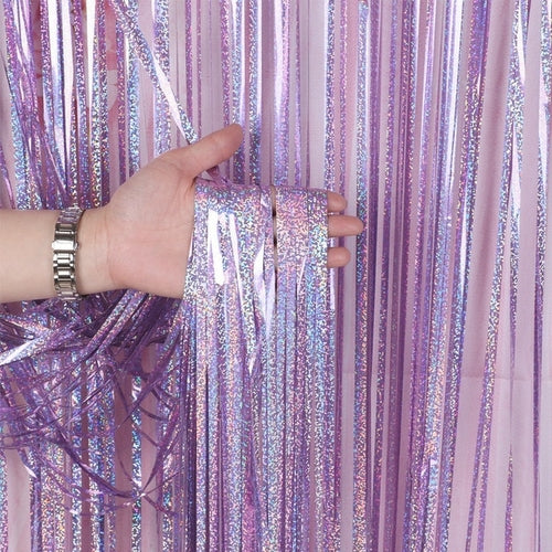 Graduation Party Photo Booth Gold | Pink Gold Curtain Backdrop - Gold