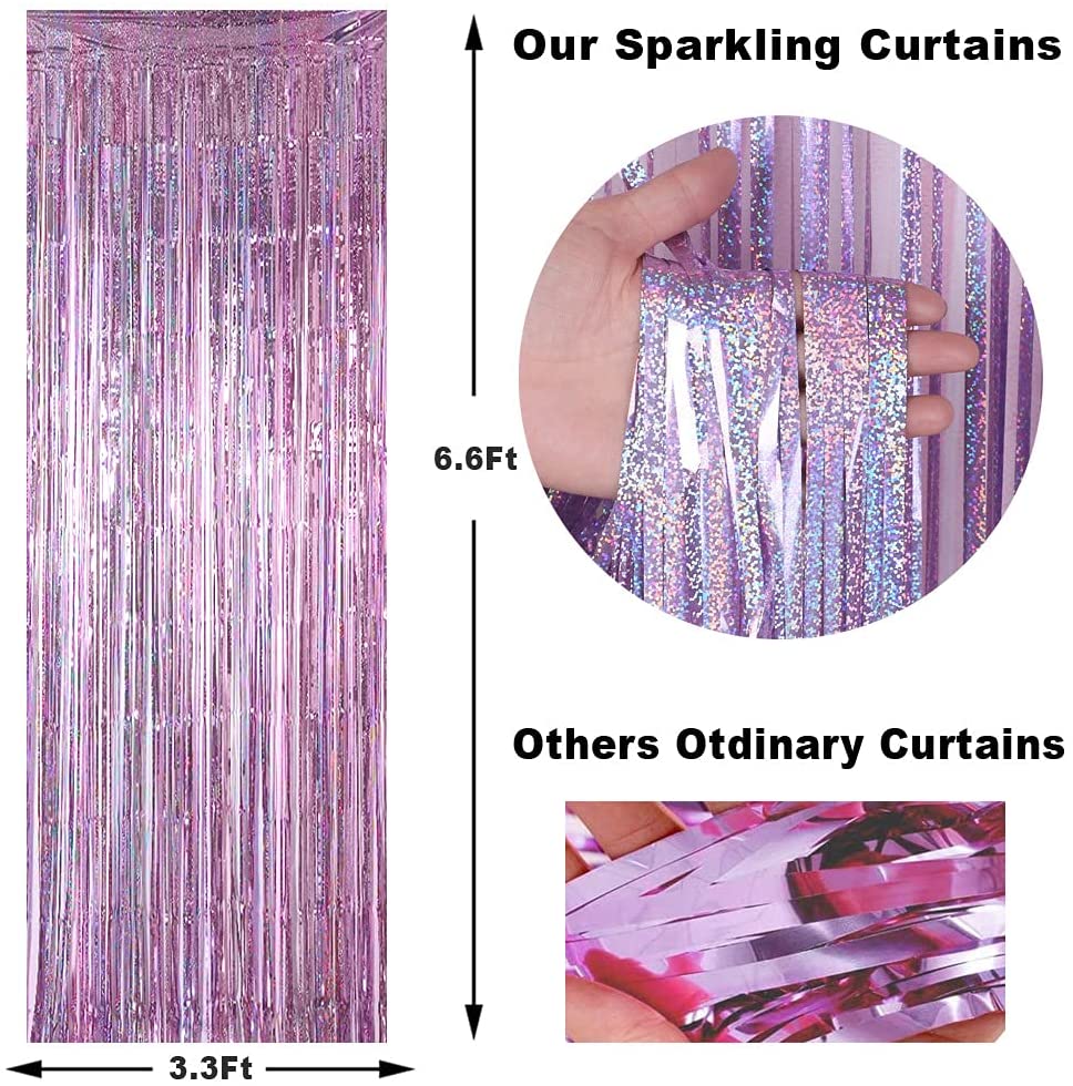 Graduation Party Photo Booth Gold | Pink Gold Curtain Backdrop - Gold