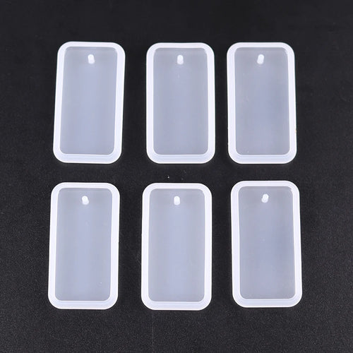 1/6/10pcs DIY Keychain Pendant Silicone Mold Set Crystal Epoxy Resin