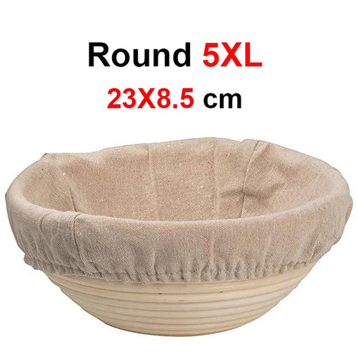 UPORS Rattan Bread Proofing Basket Natural Oval Rattan Wicker Dough